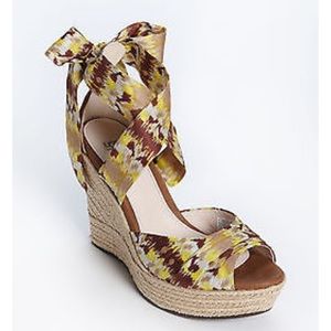 Ugg Lucianna Lemon Ikat Wedge Sandals